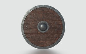 Scandinavian Battle Shield 3D model