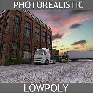 old english factory 3d model