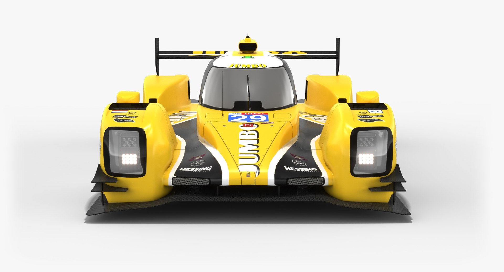 3D racing team nederland dallara model - TurboSquid 1298755