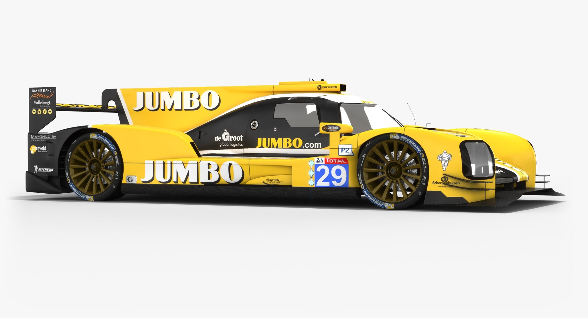 3D racing team nederland dallara model - TurboSquid 1298755