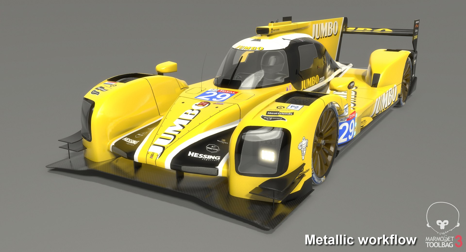 3D racing team nederland dallara model - TurboSquid 1298755