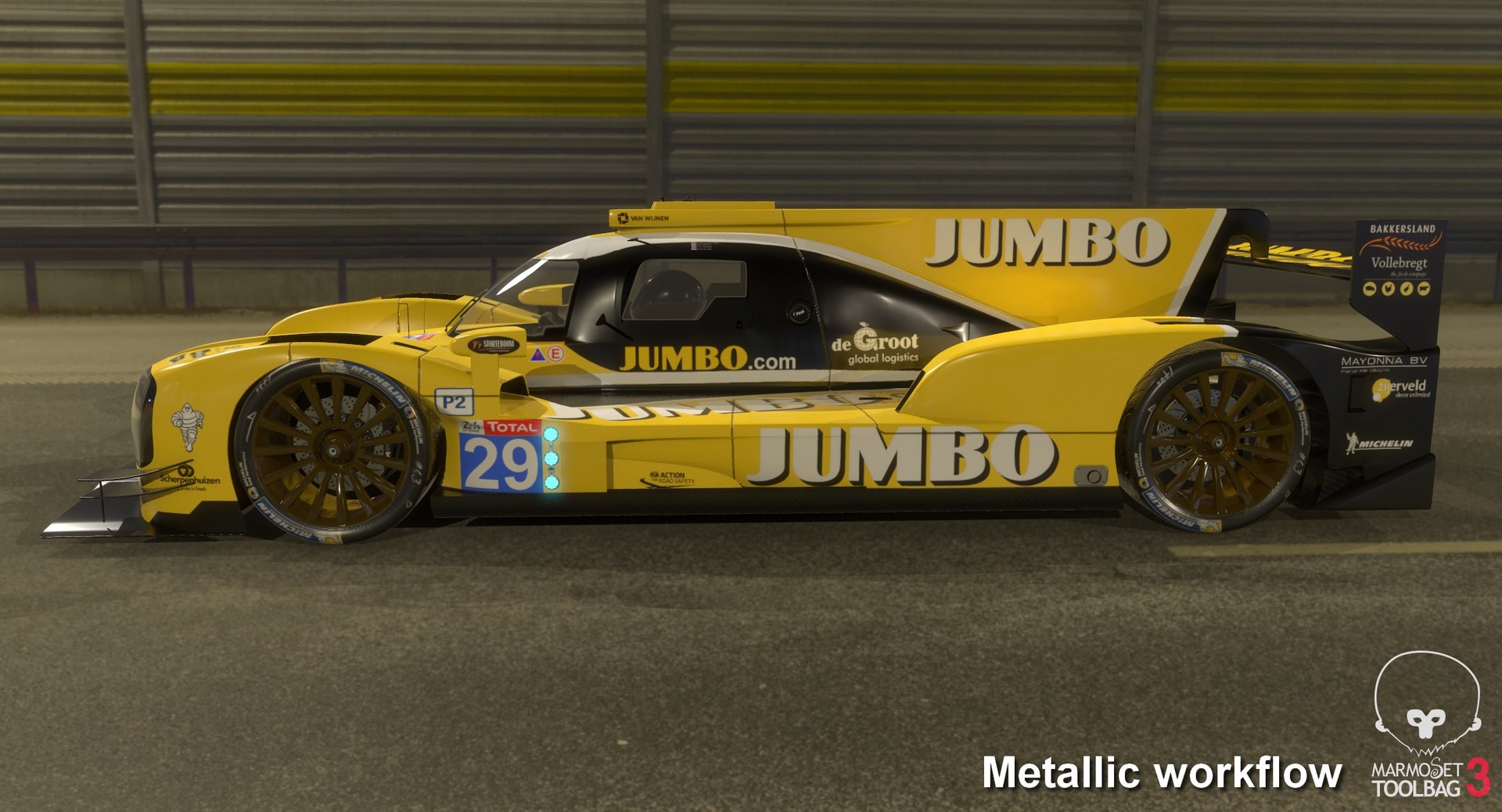 3D racing team nederland dallara model - TurboSquid 1298755