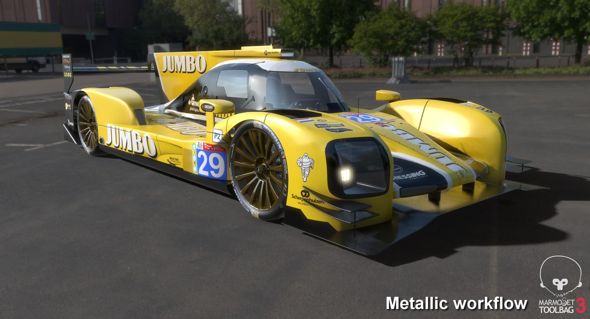3D racing team nederland dallara model - TurboSquid 1298755
