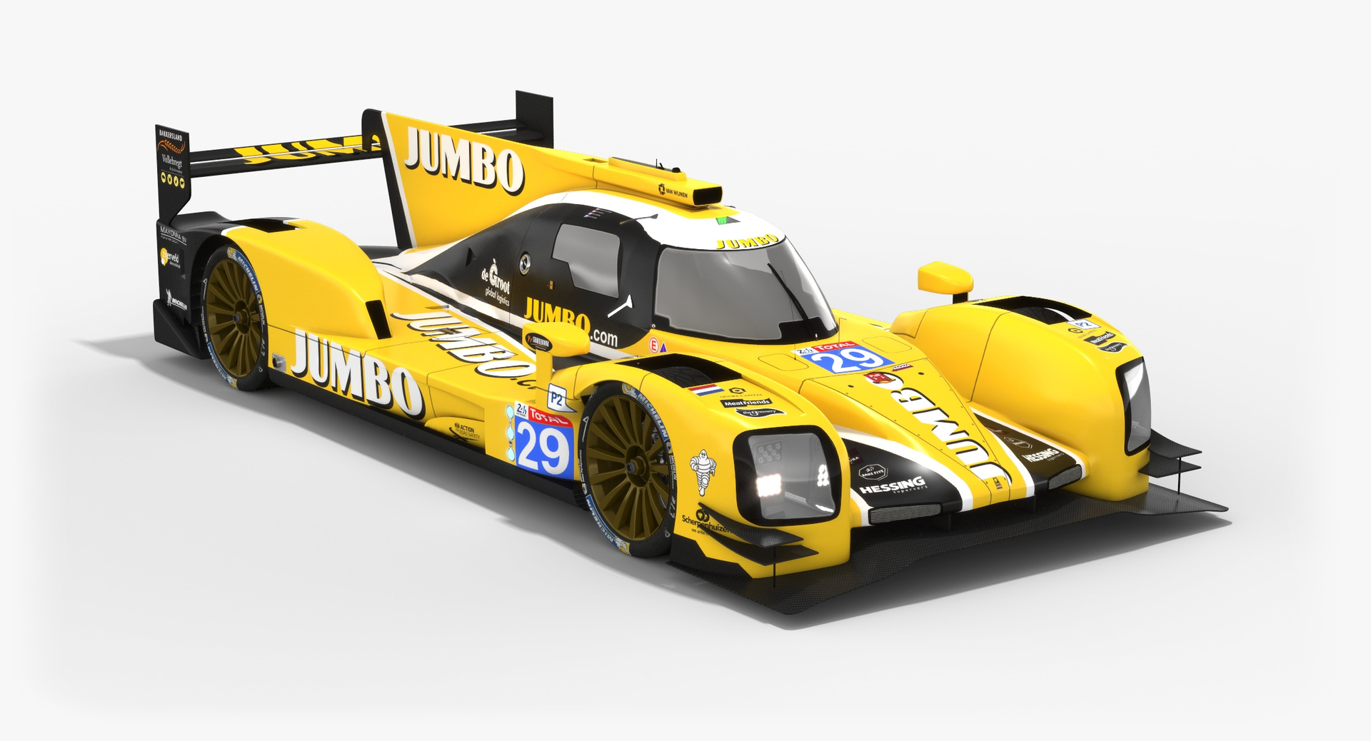 3D racing team nederland dallara model - TurboSquid 1298755