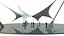 3D Tensile Structure Canopy 4 model
