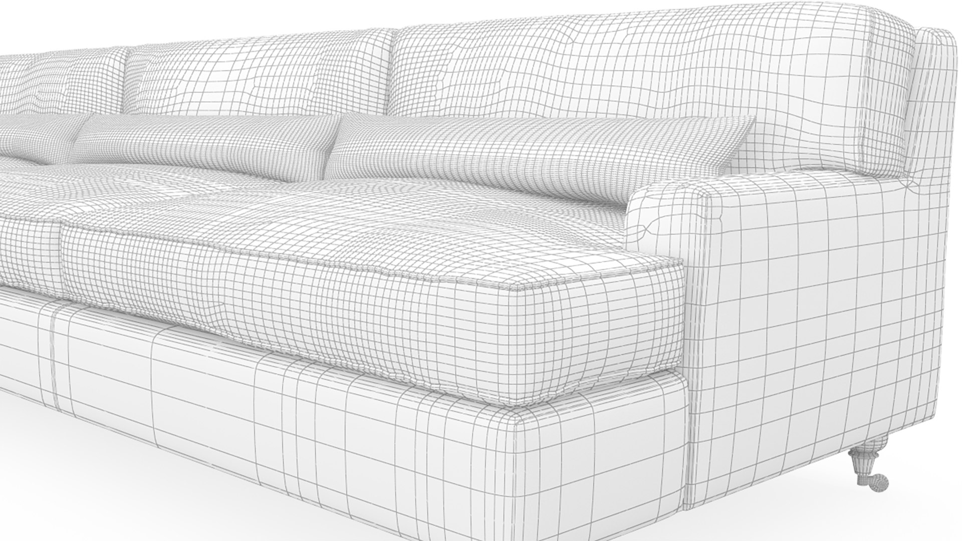Raffles Sofa 3D Model - TurboSquid 2242166