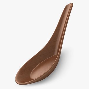 3d realistic chinese spoon model
