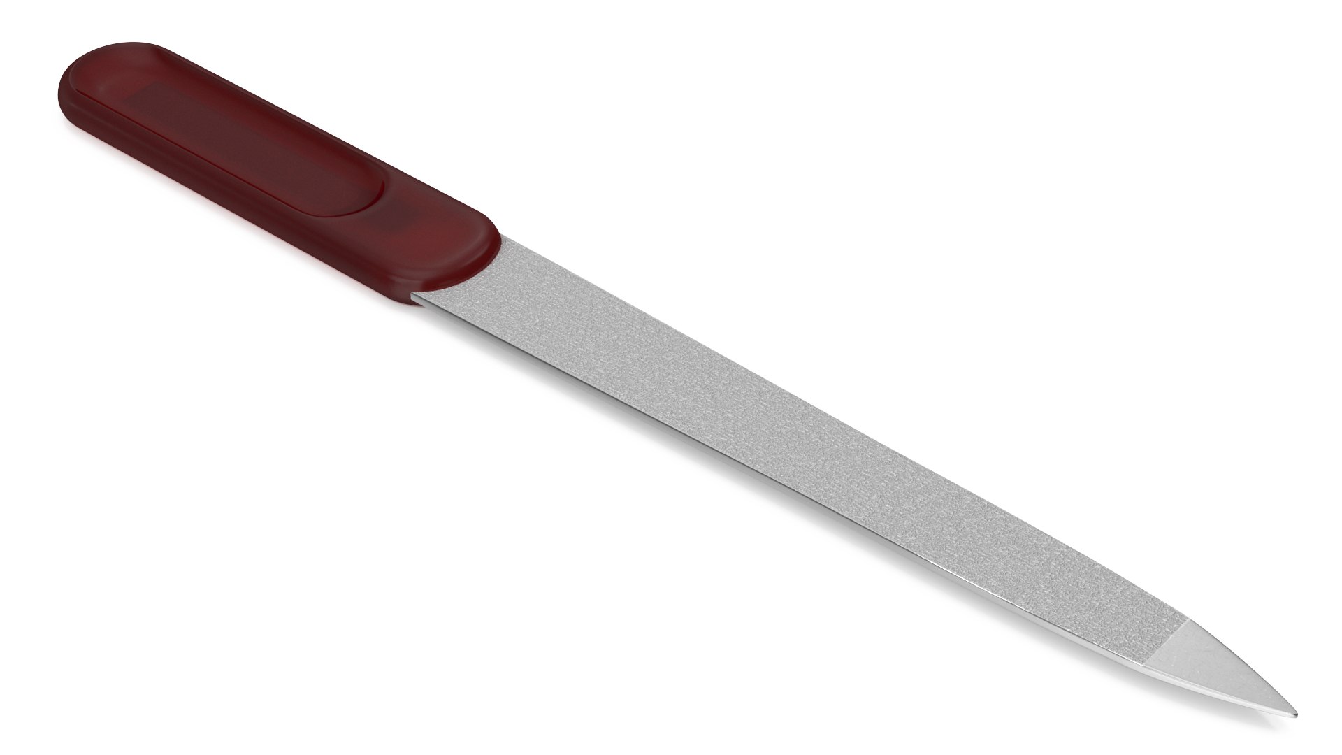 File for Fingernails Metal Red 3D model preview