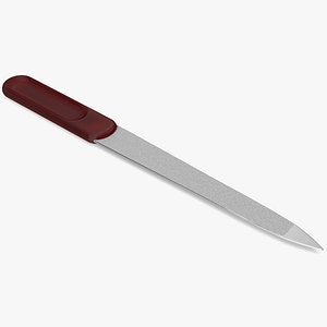 File for Fingernails Metal Red