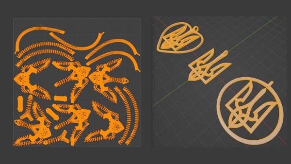 3D Tryzub pendants model - TurboSquid 2014221