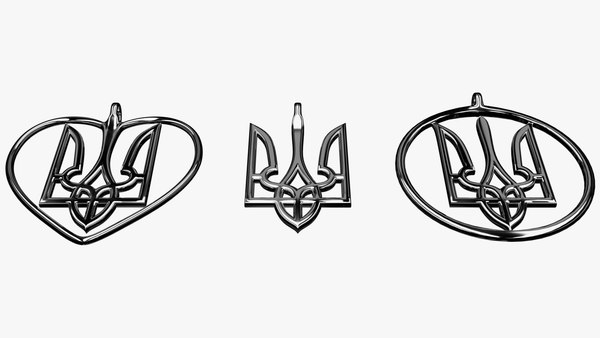 3D Tryzub pendants model - TurboSquid 2014221