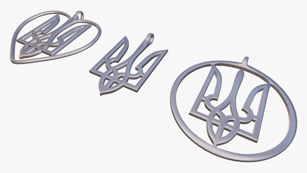 3D Tryzub pendants model - TurboSquid 2014221