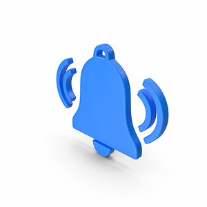 3D Blue Bell Symbol