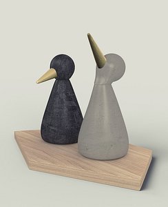 Birds Figurine - Modern Decor Object