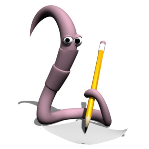 book worm 3d model