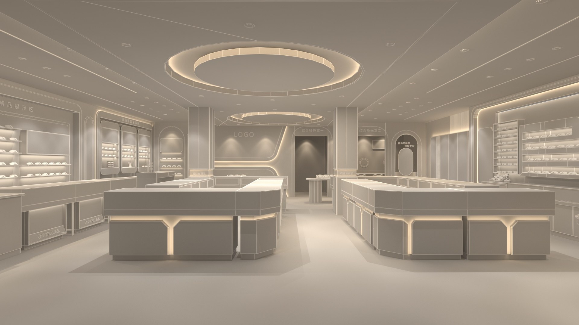 Optical Store Interior 2 3D - TurboSquid 2128990