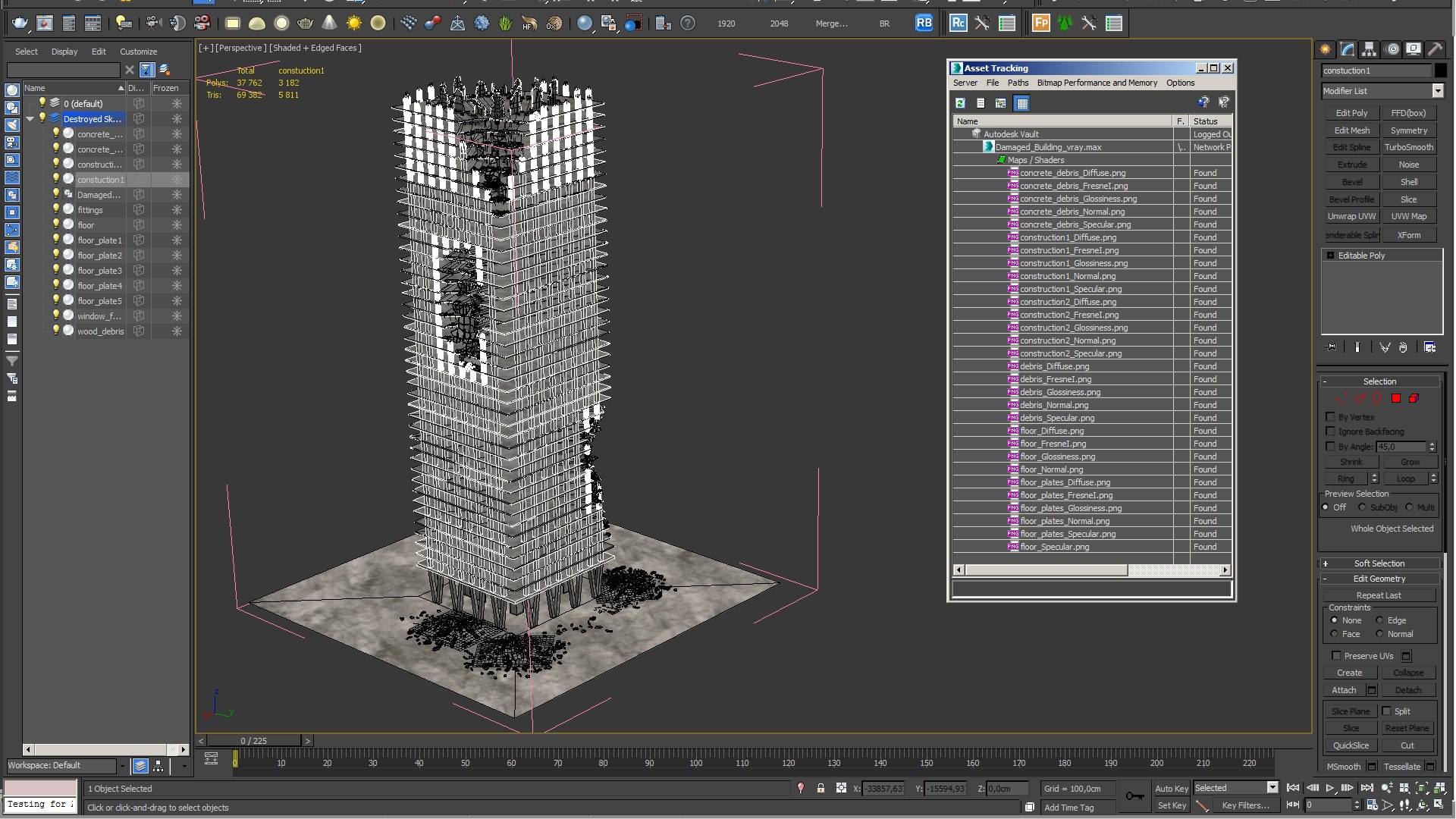 3D Damaged Building Model - TurboSquid 1474073