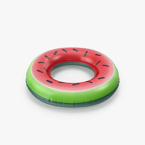 3D Pool Float Tube Watermelon model