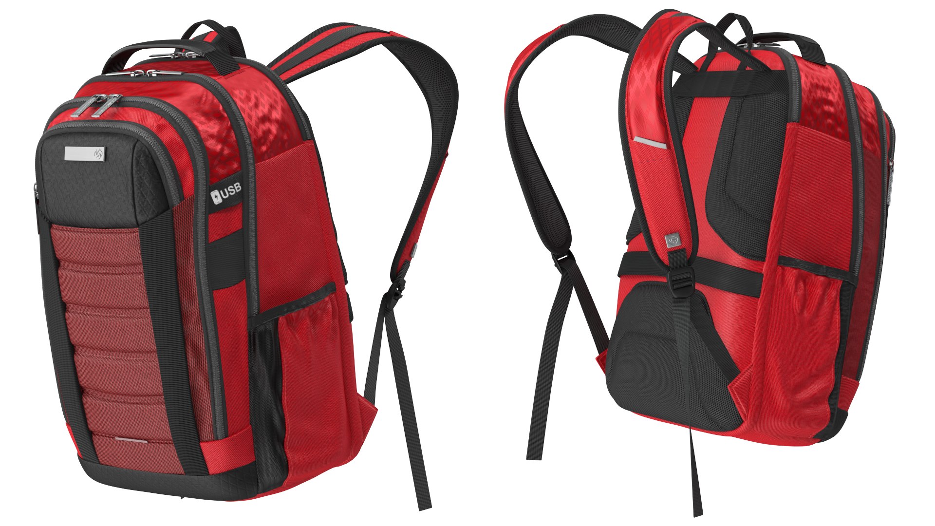 Carrier GSD Backpack Samsonite Red on Mannequin 3D model TurboSquid 2113237