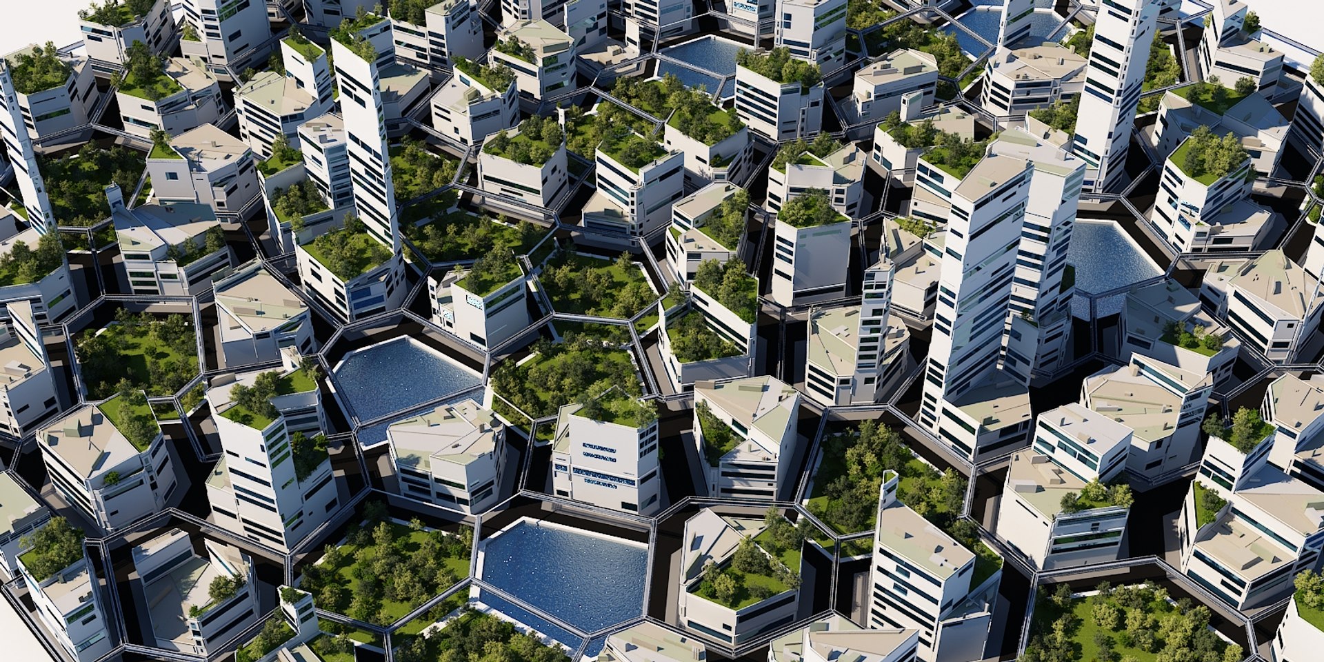 3D Futuristic City Cityscape Model - TurboSquid 1452698