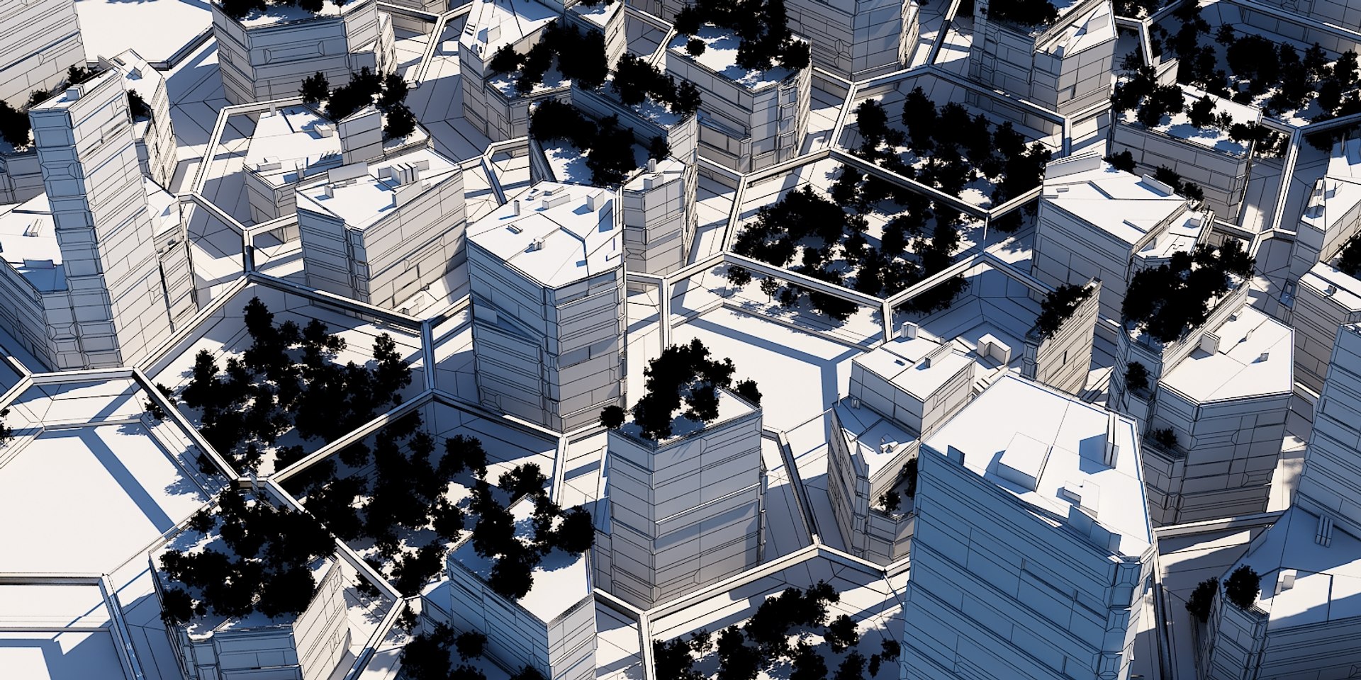 3D Futuristic City Cityscape Model - TurboSquid 1452698
