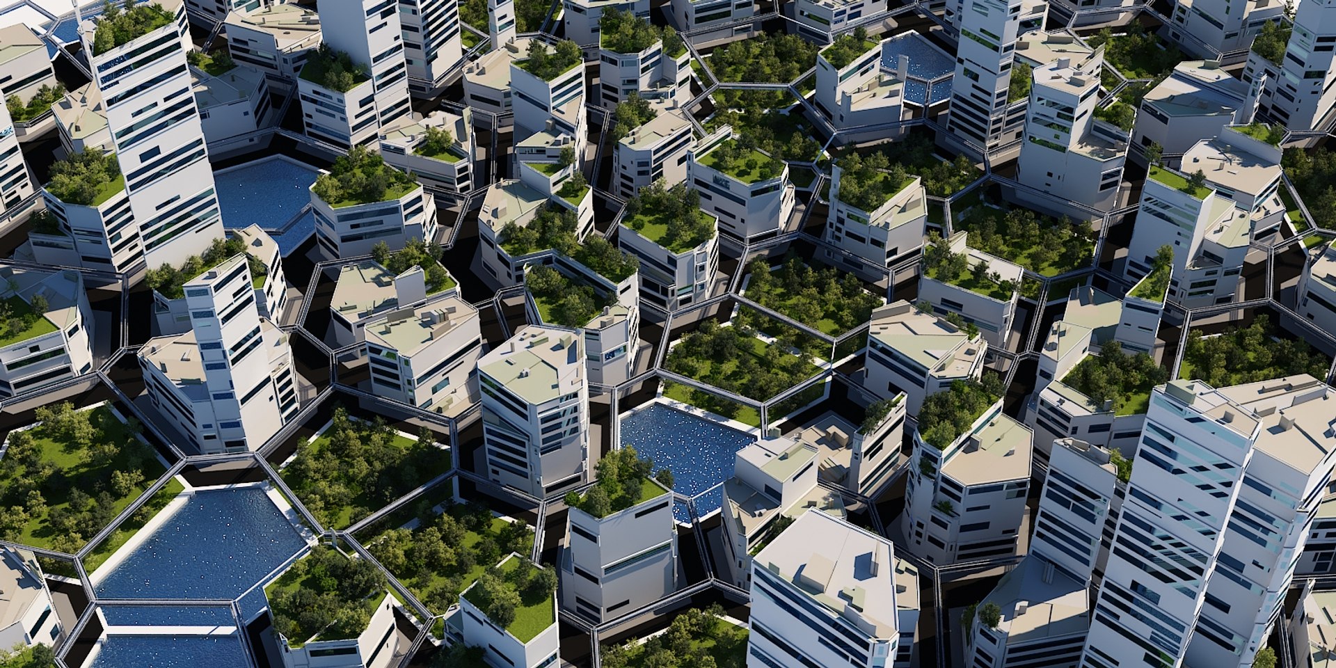 3D Futuristic City Cityscape Model - TurboSquid 1452698