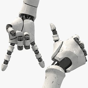 Robot Hand Rig - High-Quality Photorealistic 3D Model