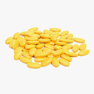3D model pile pills 6