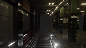 trainstation underground 3D model