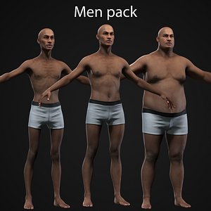 3D Black men Collection