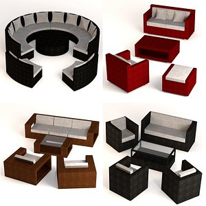 3ds max garden furniture sets