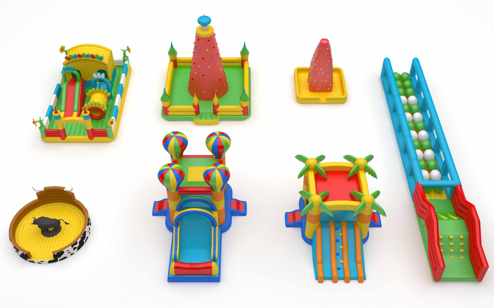 Inflatable Playgrounds 3D - TurboSquid 1835364