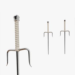 Sai Dual Fighting Weapons 3D model