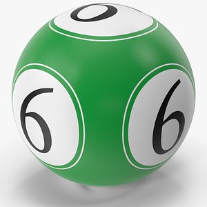 Bingo Ball 6 3D model