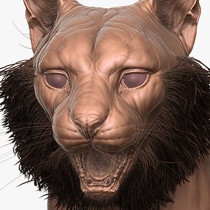 Fully Detailed Eurasian Lynx Zbrush Sculpt model