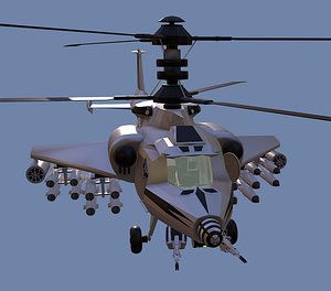 Fantasy Military Helicopter - Arctic Battle Bear - for games