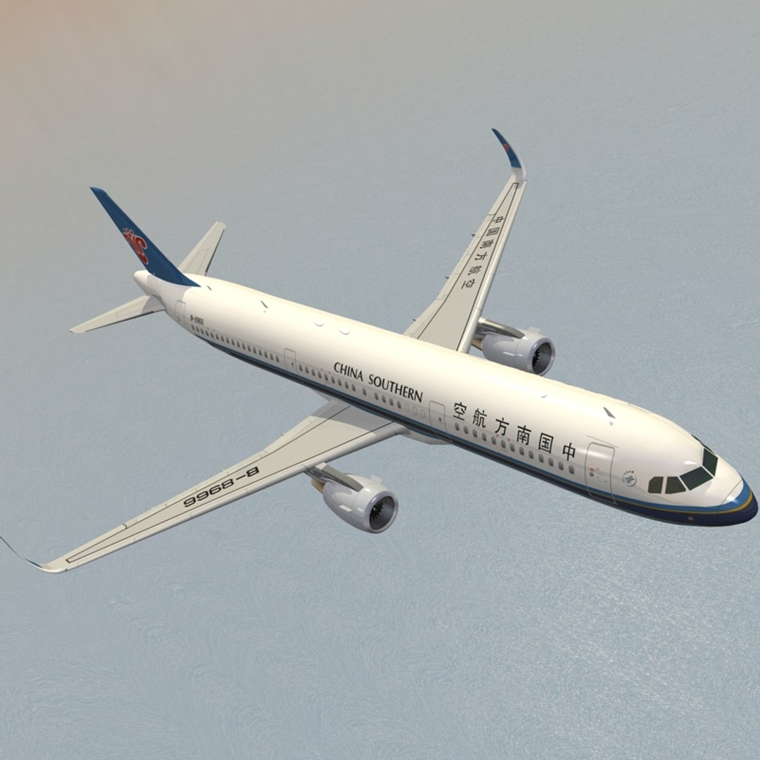 Airbus A321neo China Southern 3D Model - TurboSquid 1090992