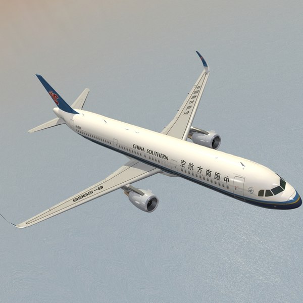 Airbus a321neo china southern 3D model - TurboSquid 1090992