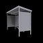3d model bus shelter