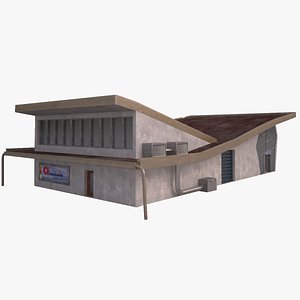 3d model modern supermarket