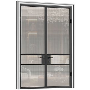 Glass fluted Entrance Loft Interior Doors