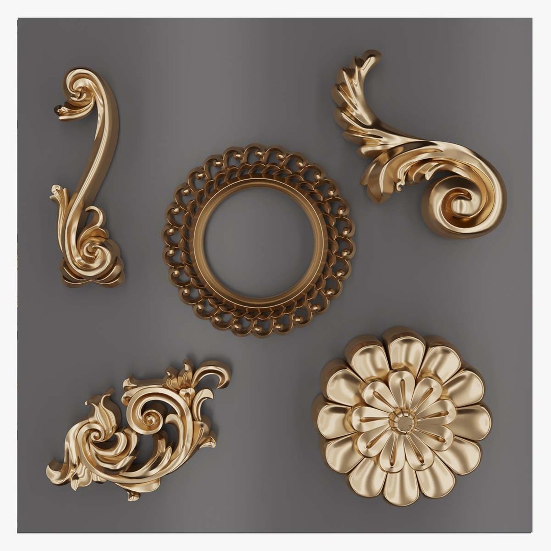 Trim Ornament 67 3D model - TurboSquid 1910683