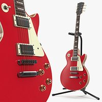 Solid Body Guitar with Display Stand
