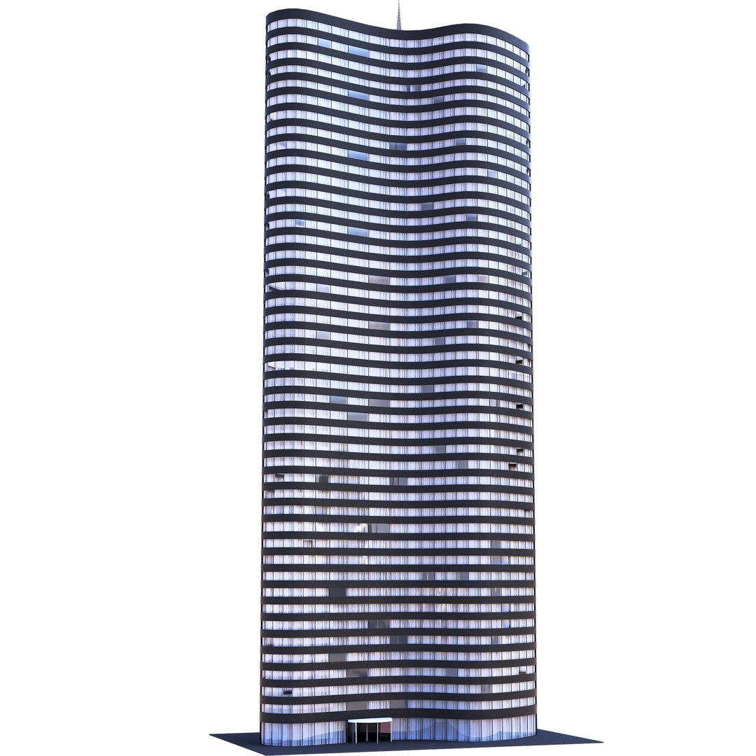 Skyscraper building 3D model - TurboSquid 1385583