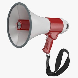 Portable Speaker Megaphone with Strap Grip