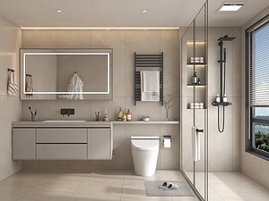3D model Modern Bathroom 9