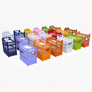 Cartoon Bunk Bed For Kids Pack 01