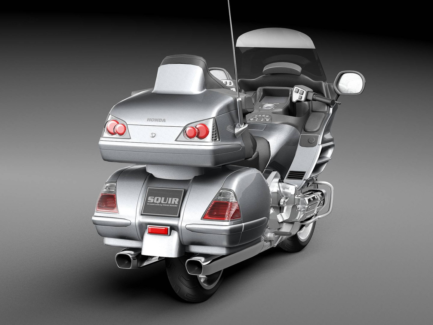3d Honda Goldwing Gold Model