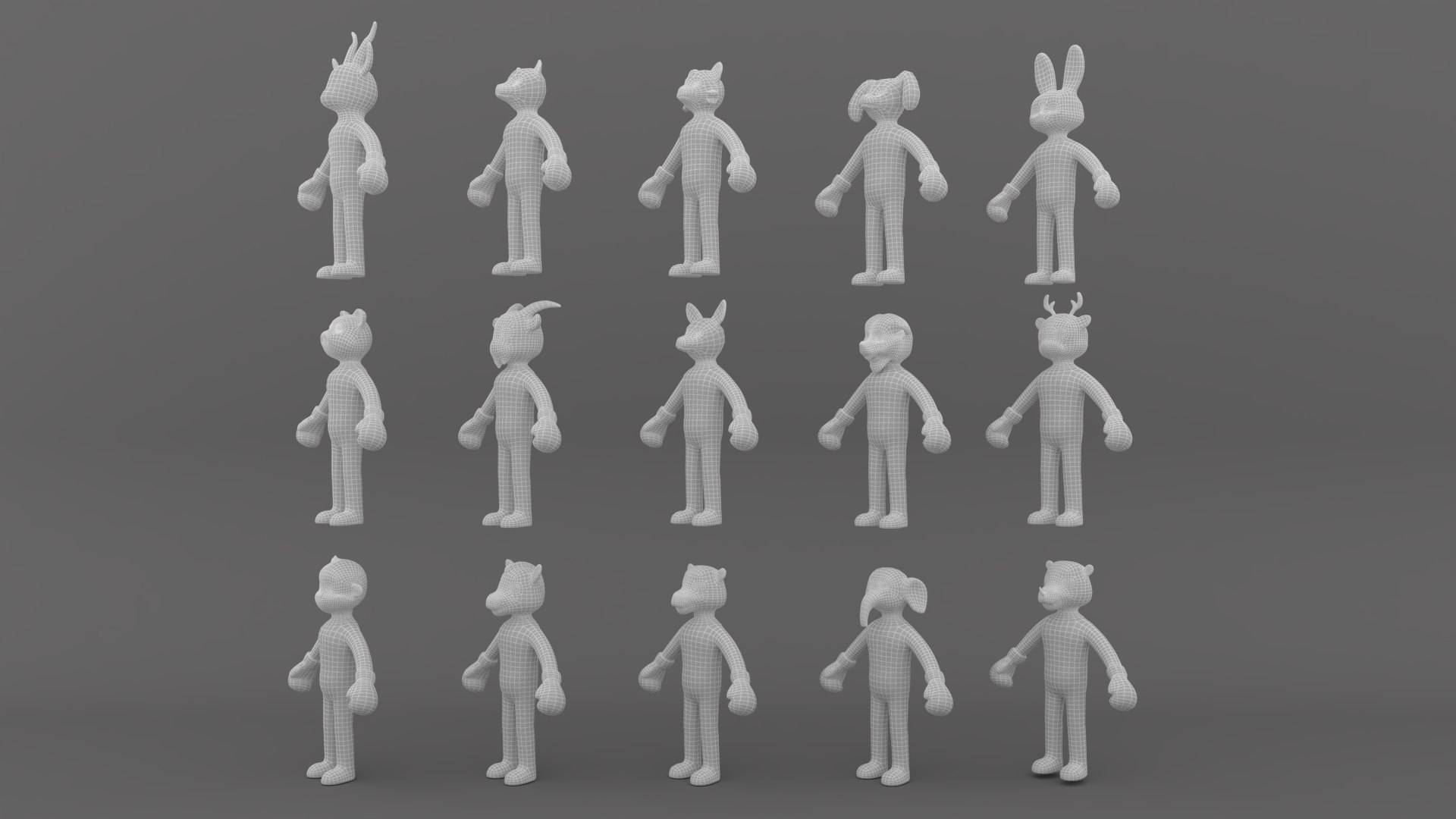 Animal Animated Pack 1 3D model https://p.turbosquid.com/ts-thumb/yN/8Rpktz/Hs/wire_02/png/1708792506/1920x1080/fit_q87/17075a82c867098e530a1a500e1328d614d6a6b1/wire_02.jpg