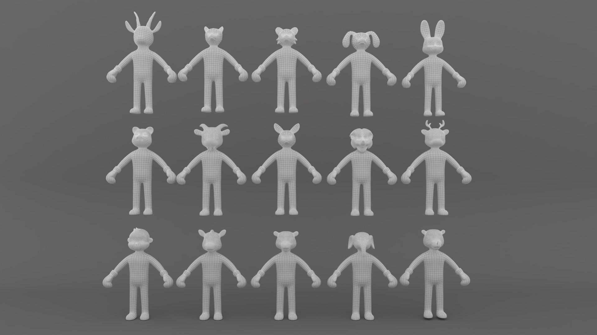 Animal Animated Pack 1 3D model https://p.turbosquid.com/ts-thumb/yN/8Rpktz/L8/wire_01/png/1708792506/1920x1080/fit_q87/d02aa5cddc5b151c328e145836e9cfda3c8a9d7b/wire_01.jpg